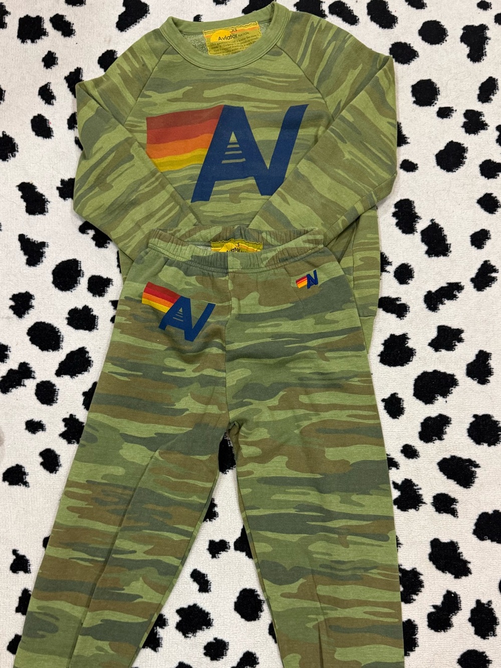 Aviator Nation Camo Sweatshirt & Joggers Set